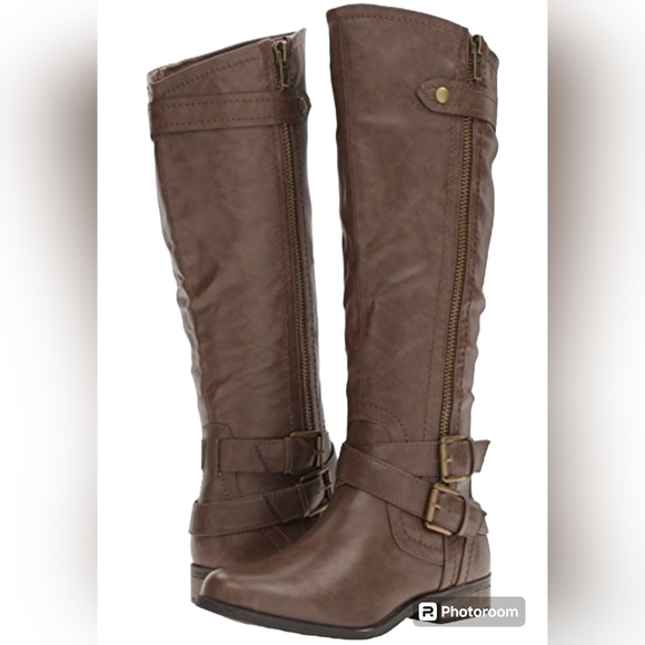 Rampage Shoes - Rampage Women's Hansel Zipper and Buckle Knee- High Riding Boots SIZE 7